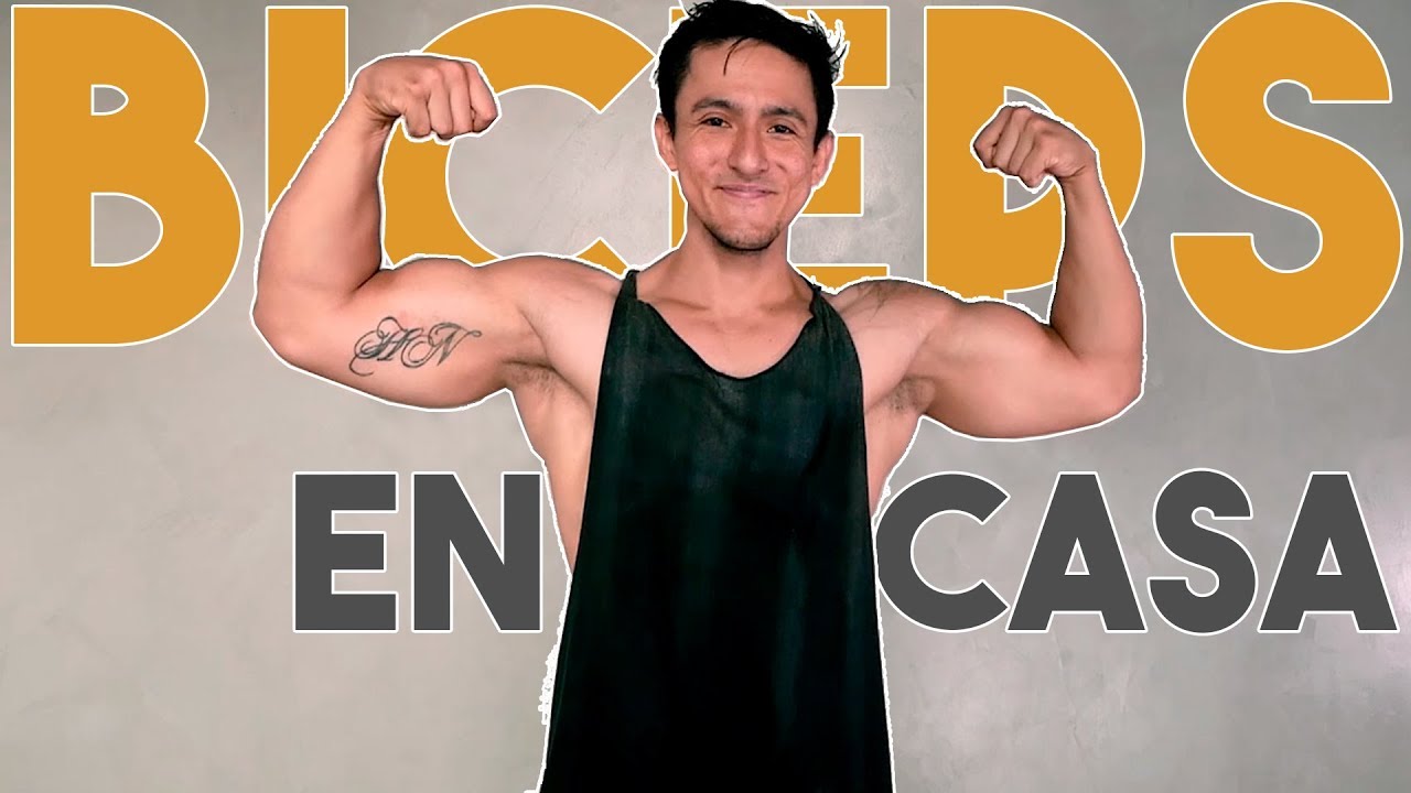 biceps en casa sin pesas