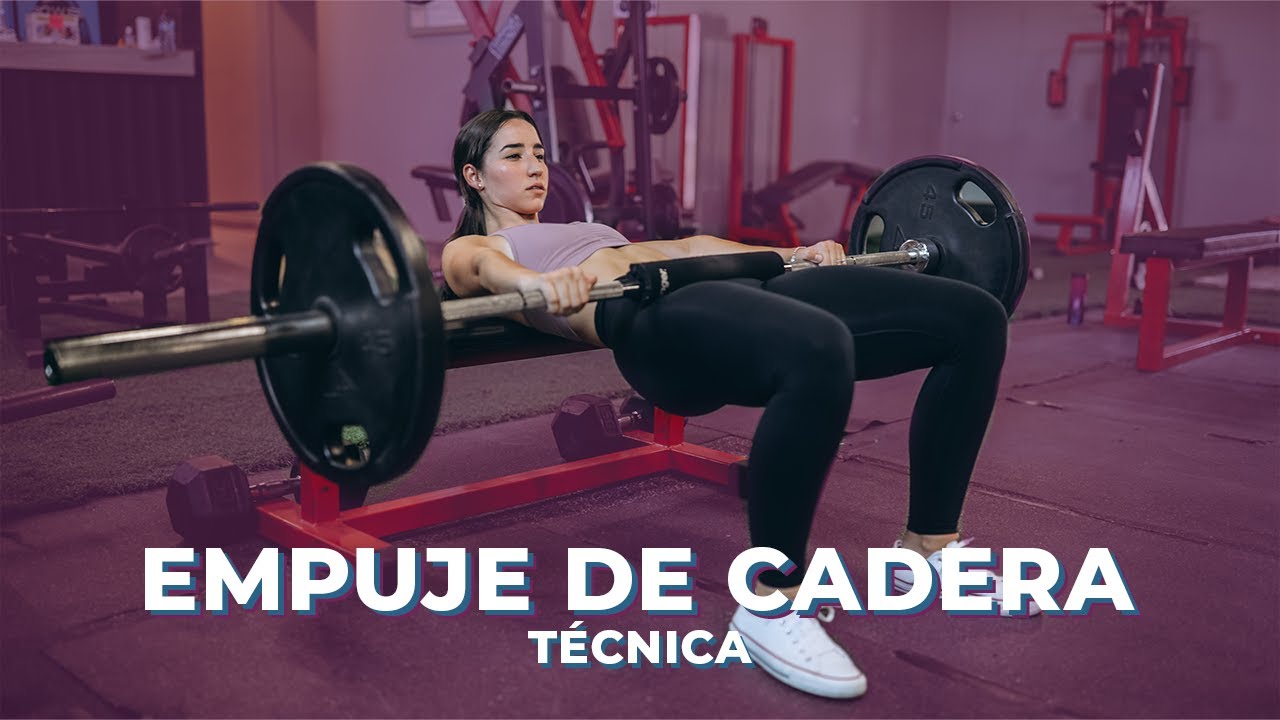 empuje de cadera con barra