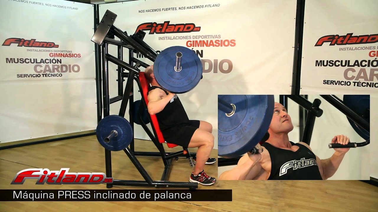 press de pecho inclinado maquina