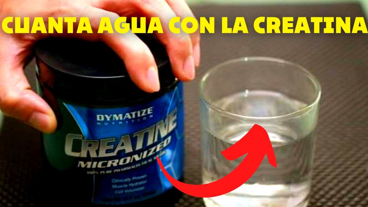 5 gr de creatina con cuanta agua