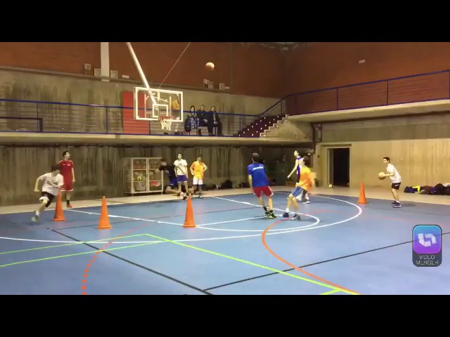 ejercicios de baloncesto bote pase y tiro