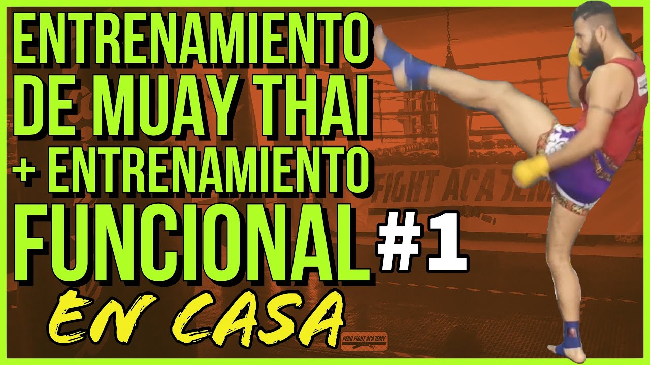 entrenamiento de muay thai en casa