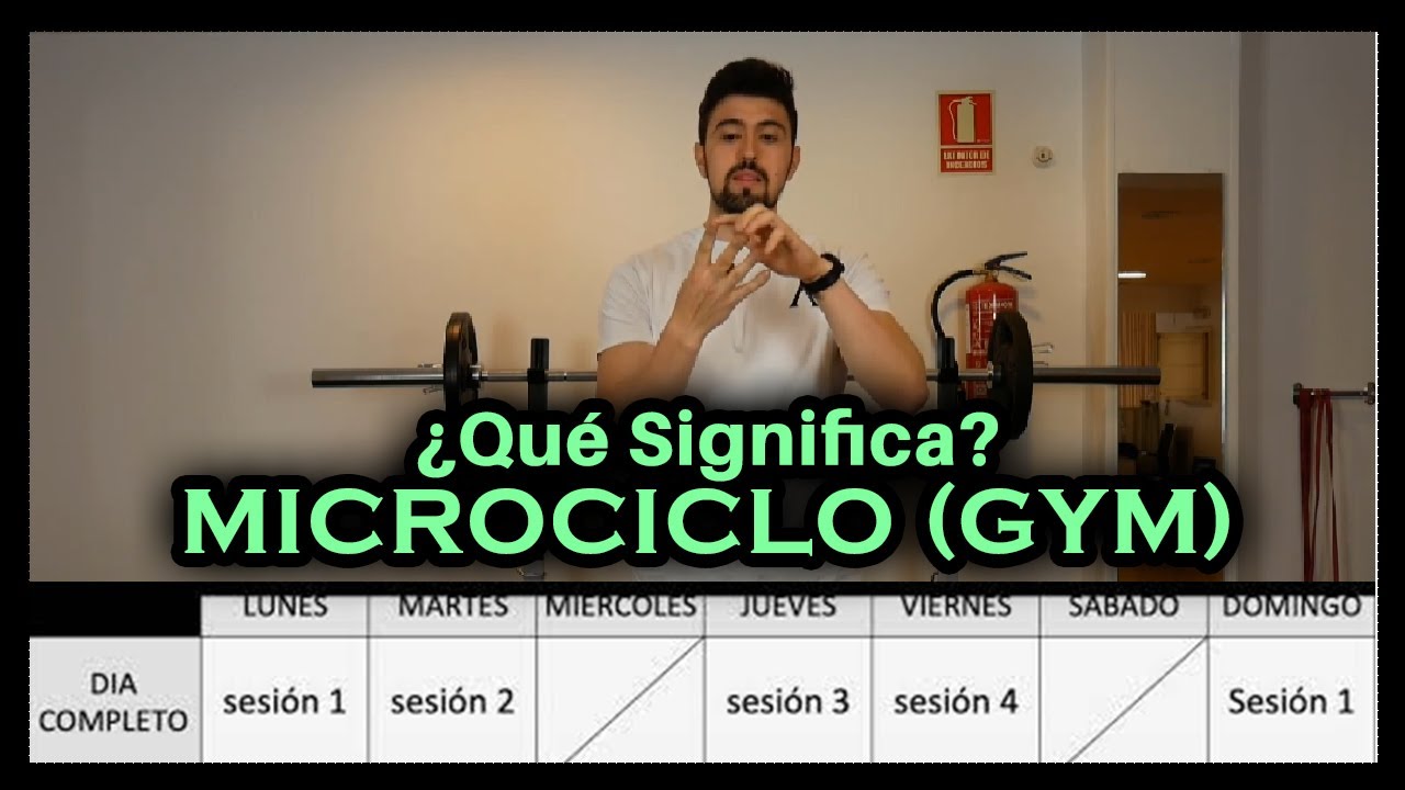 que es un microciclo de entrenamiento