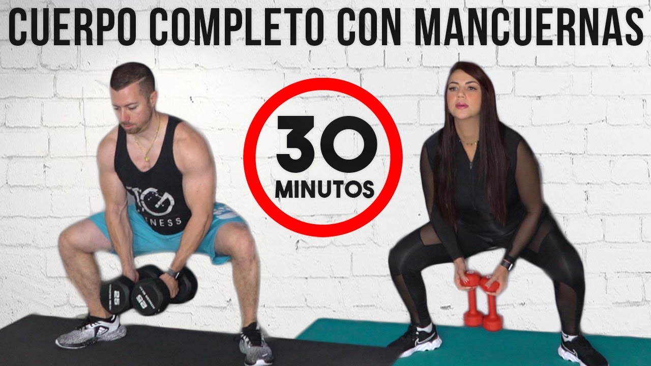 rutina cuerpo completo con mancuernas en casa
