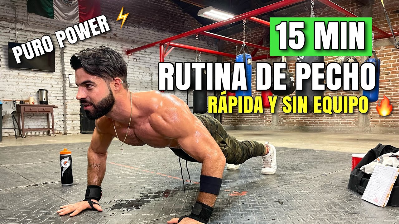 rutina de ejercicio de pecho en casa