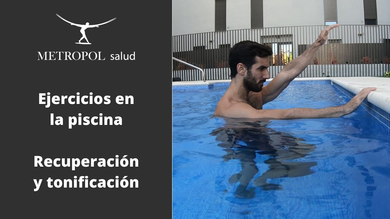 tabla de ejercicios para hacer en la piscina