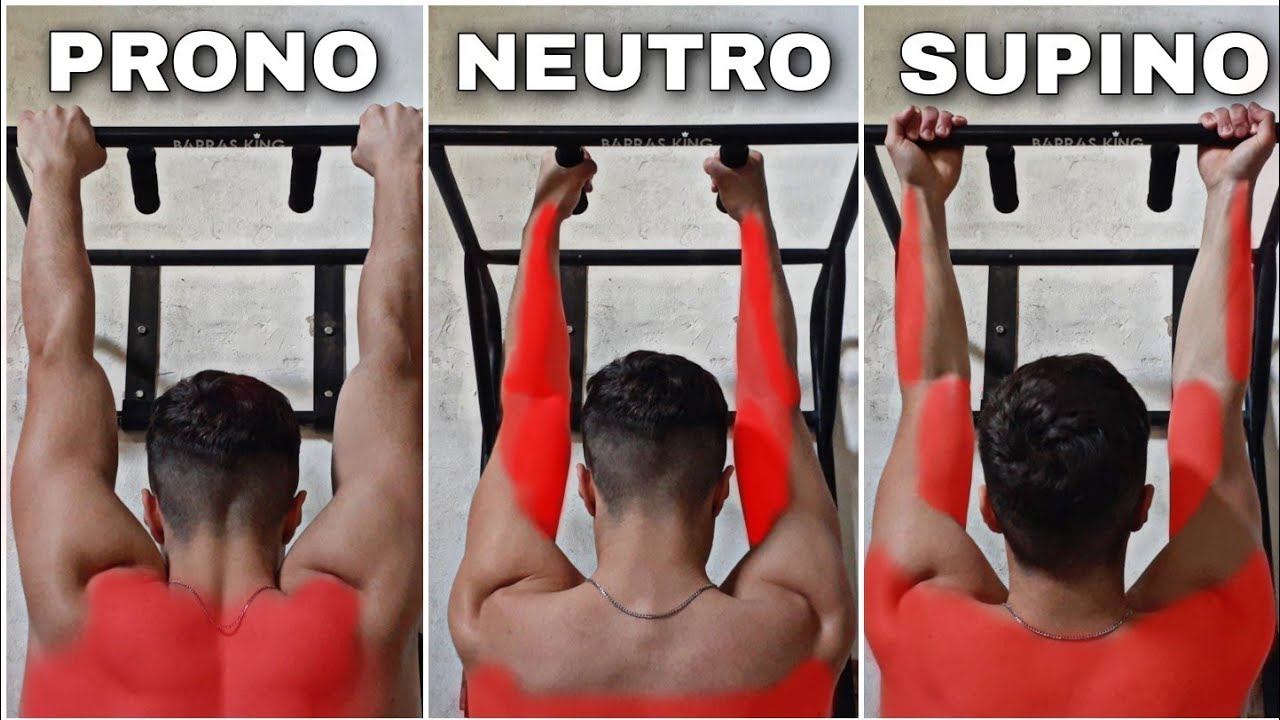 tipos de dominadas y musculos que trabajan