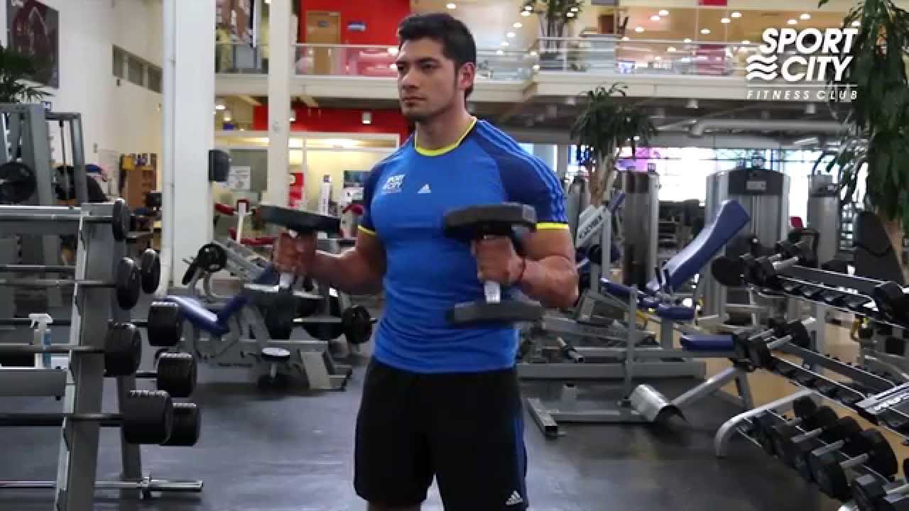 curl de biceps martillo con mancuernas