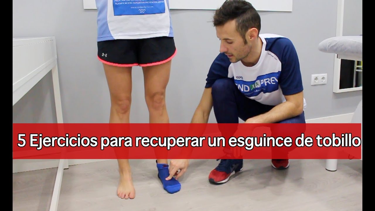 ejercicios para recuperacion de esguince de tobillo