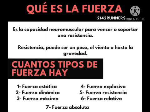 tipos de fuerza en educacion fisica